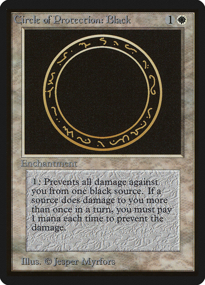 Circle of Protection: Black - Card Image