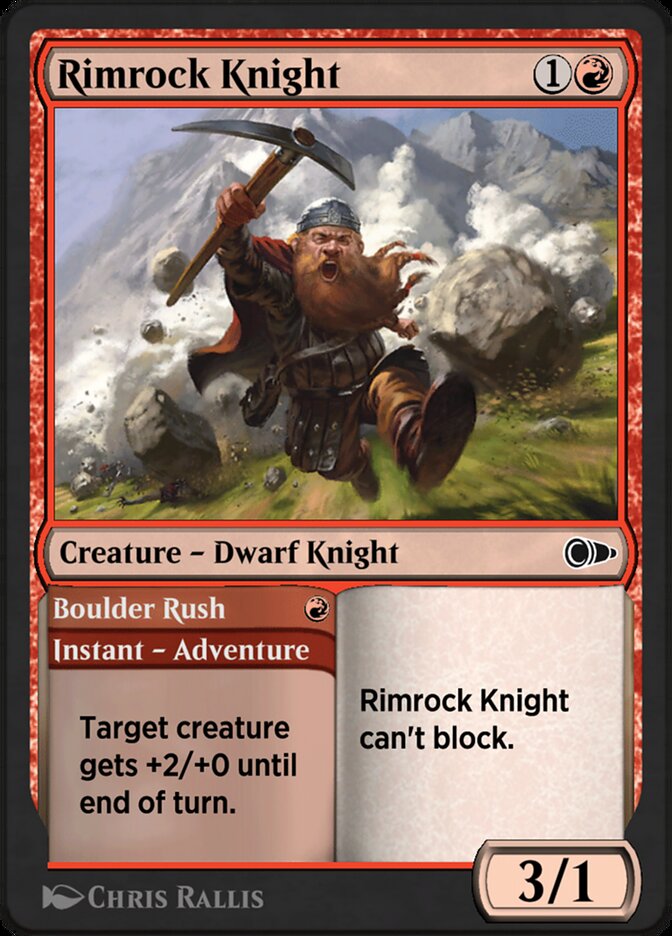 Rimrock Knight // Boulder Rush - Card Image